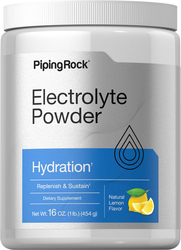 Electrolytes Powder (Natural Lemon), 16 oz (454 g) Bottle