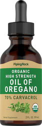 Oil of Oregano (Organic), 2 fl oz (59 mL) Dropper Bottle
